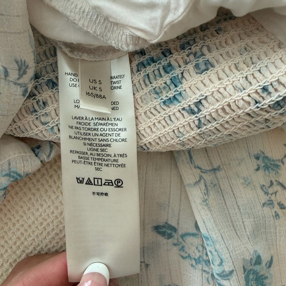 Free People Final Rose Floral Ruched Corset Top | Romantic Cottagecore Boho - Picture 9 of 11